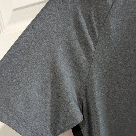 Spyder Active Men's Color Block Sport Top Small, Black Gray with Red Accents - Picture 4 of 11